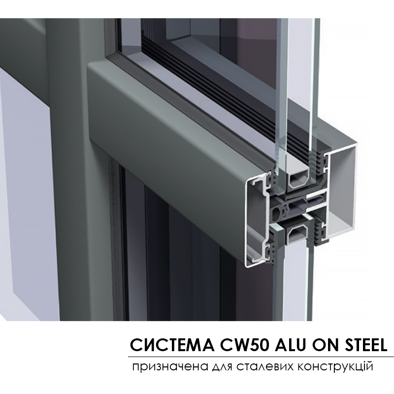 system CW50 alu on steel